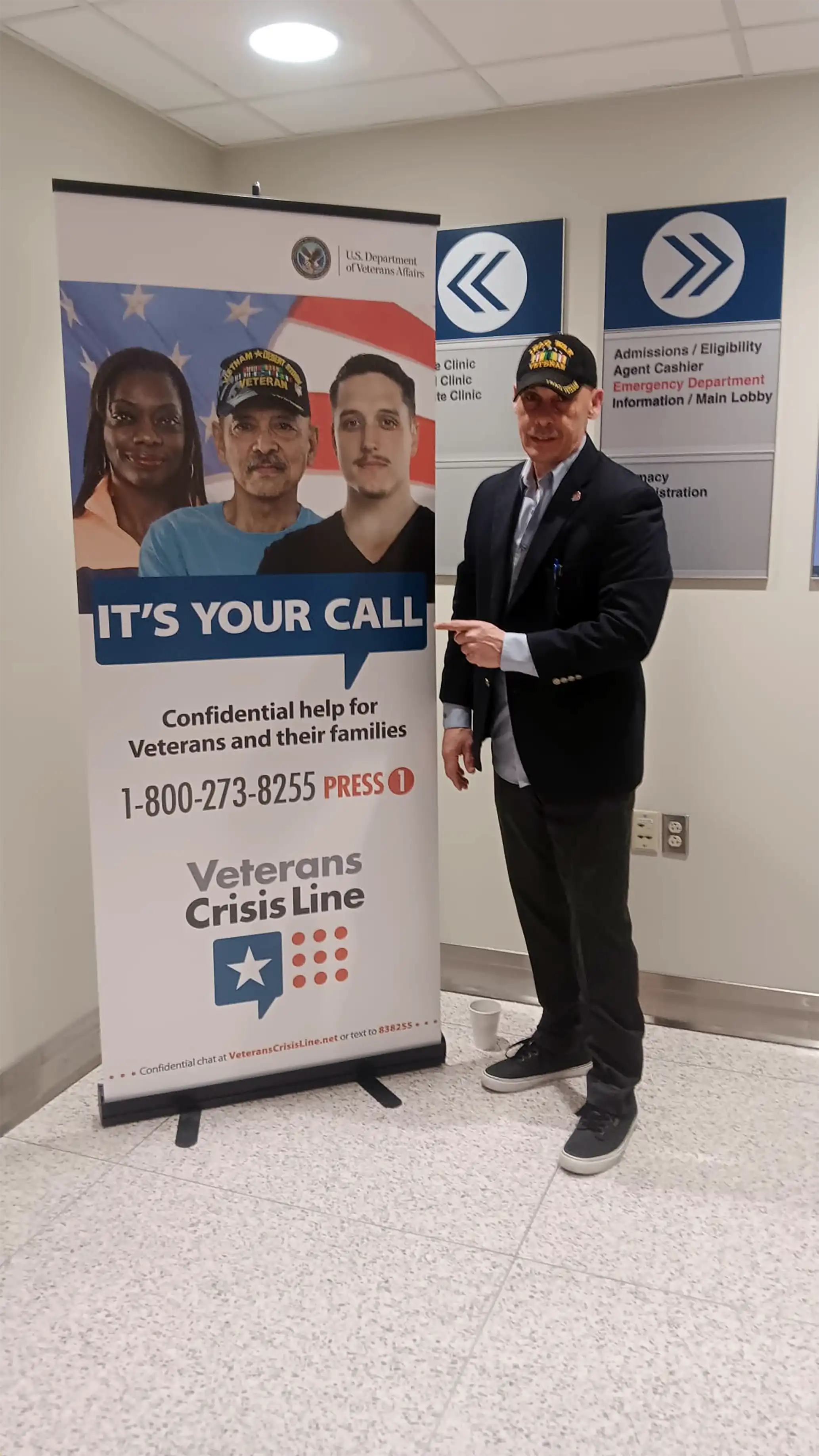 Iraq War Veteran David Haave meeting with Veterans to ensure they are ok 2024